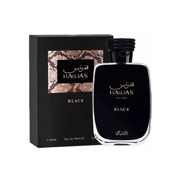 Producto - (ARABES) RASASI HAWAS BLACK FOR HIM EDP 100ML