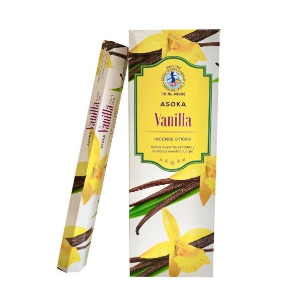 Producto - Sahumerios hexagonales Asoka vainilla x 6 unid.