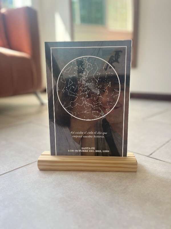 Producto - MAPA ESTELAR EN PLACA DE VIDRIO