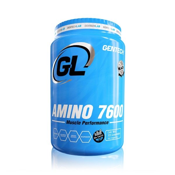 Producto - Amino 7600 GENTECH 150 Comp / Aminoácidos Esenciales / Alta Potencia