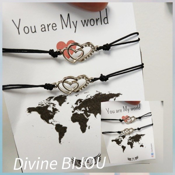 Producto - Pulsera dos corazones