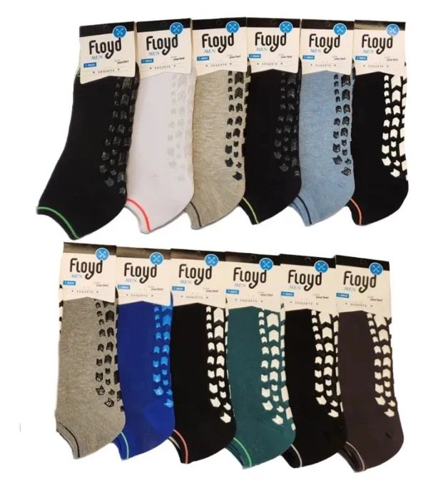 Producto - Medias antideslizantes FLOYD MEN 39/44 PACKX3 surtido