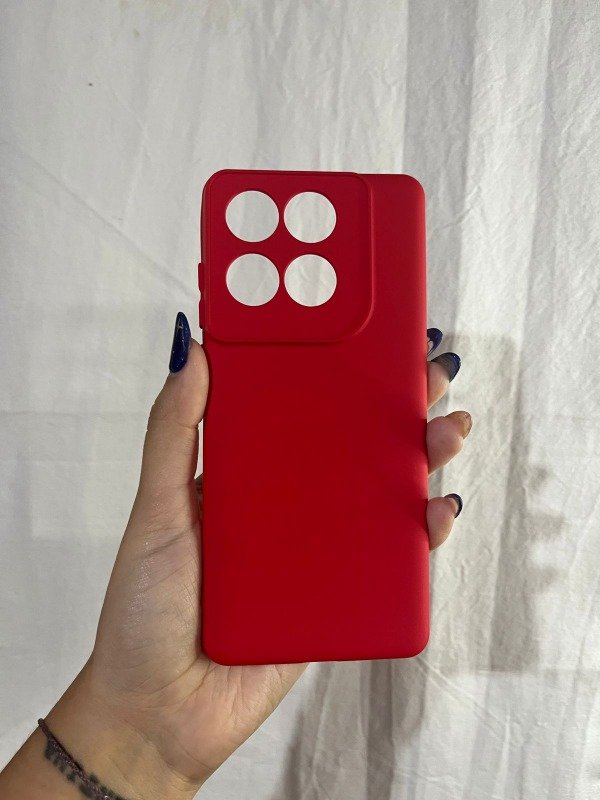 Producto - Edge 60 y edge 60 fusion Silicona con felpa roja