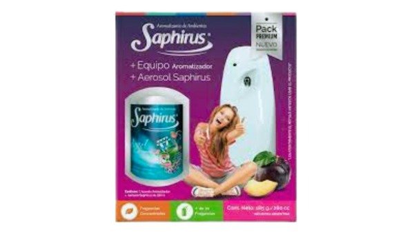 Producto - APARATO ANALOGICO+AEROSOL SAPHIRUS EN CAJA EXHIBIDORA P/ REGTALO
