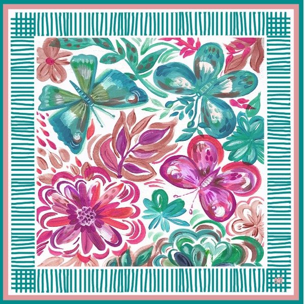 Producto - Pañuelo Natal rayas