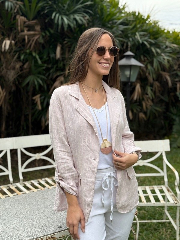 Producto - Blazer rayado de lino