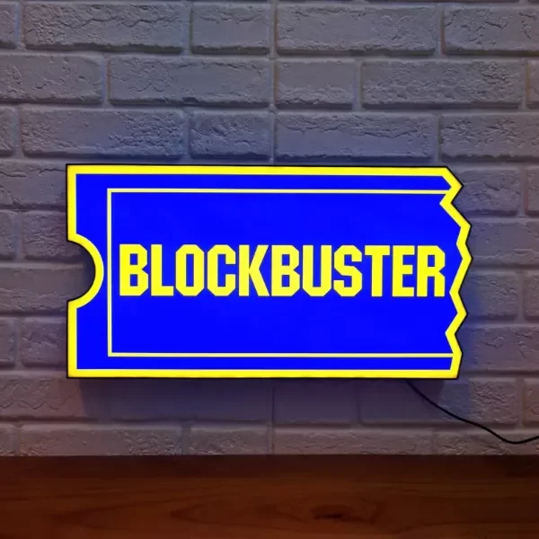 Producto - Cuadro Cartel Luminoso Blockbuster