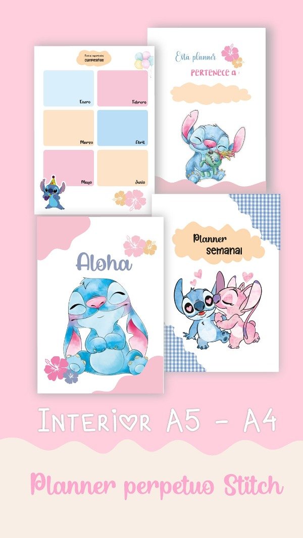 Producto - Planner perpetuo Stitch