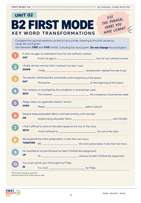 Producto - B2 Phrasal Verbs Booster - 3
