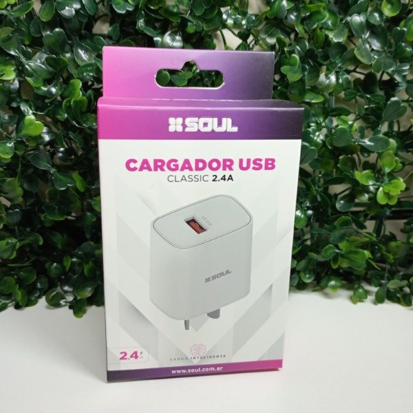 Producto - CABEZAL USB 2.4A SOUL