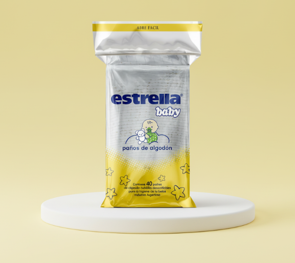 Producto - Estrella paños de algodón x40 unidades