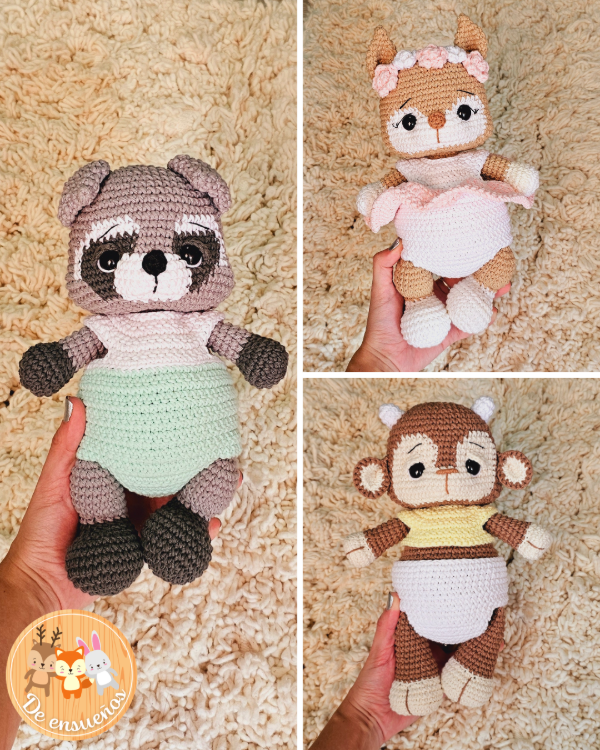 Producto - Bebes del bosque 2 - (3 guías de tejido)