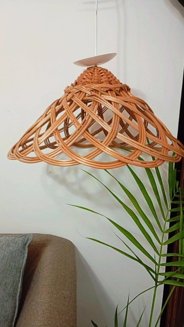 Producto - LAMPARA DE MIMBRE FLOR