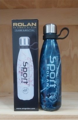 Producto - Botella térmica Rolan Sport marmolada azul