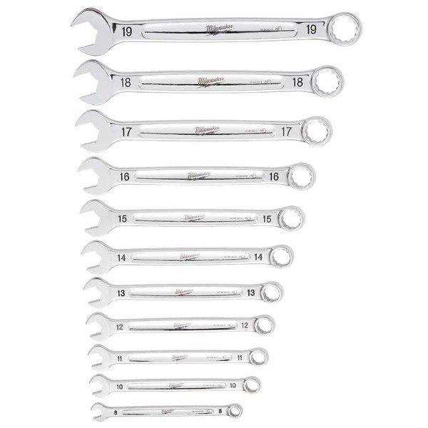 Producto - Juego Llaves Combinadas 8 a 19mm 11 piezas Milwaukee 4822-9511
