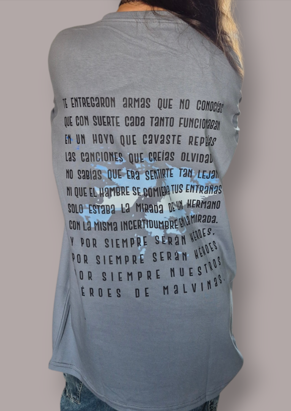 Producto - REMERA MALVINAS GRIS - 2