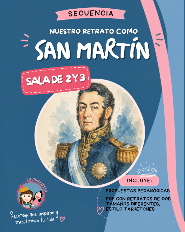 Producto - Secuencia Nos Retratamos con San Martin Sala de 2 y 3 años