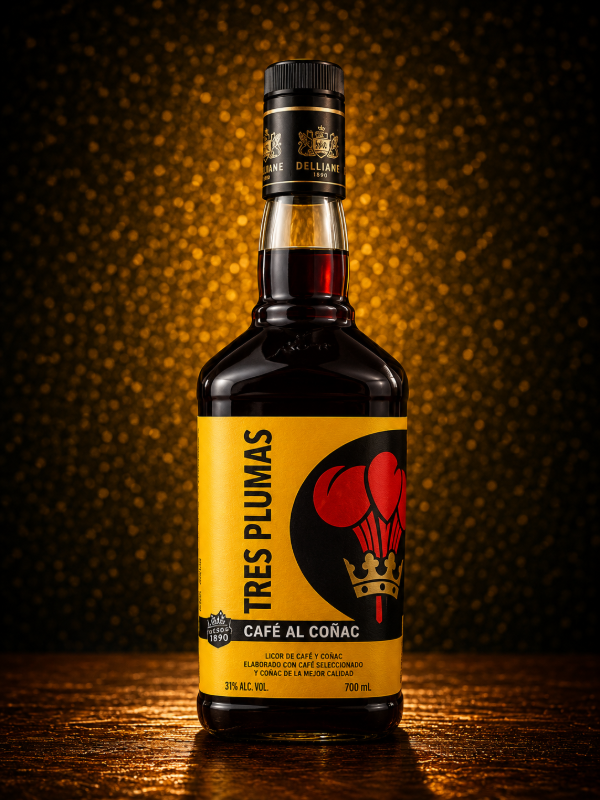 Producto - TRES PLUMAS CAFE AL COÑAC