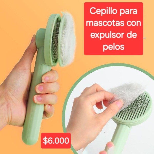 Producto - Cepillo para mascotas con expulsor de pelos