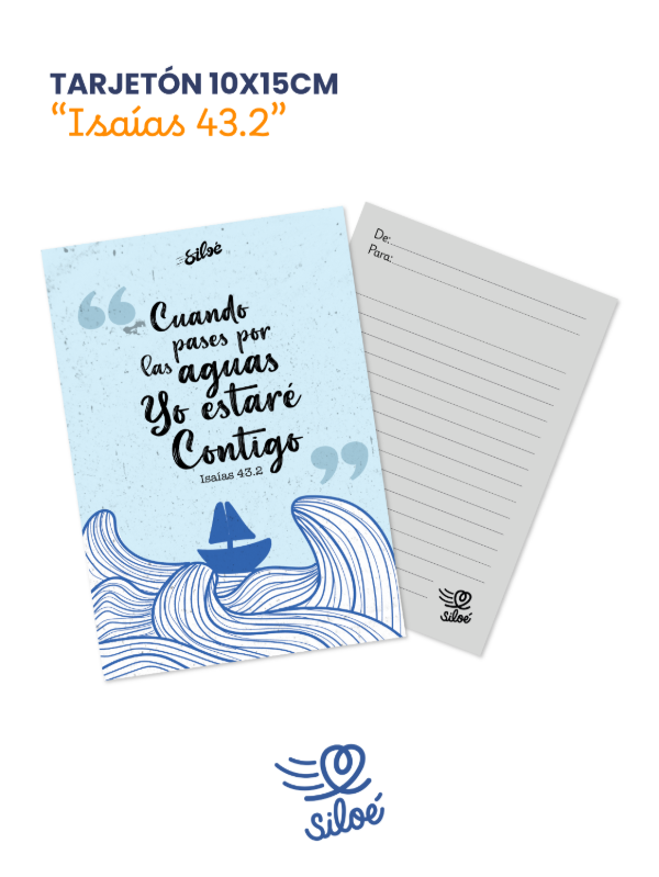 Producto - Tarjetón - "Isaías 43.2"