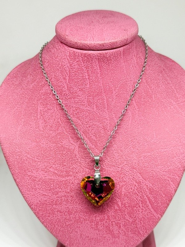 Producto - Collar cristal violeta y amarillo