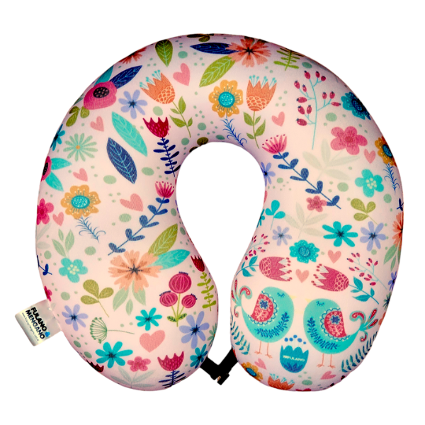 Producto - ALMOHADON CUELLO DE VIAJE - PAVO REAL