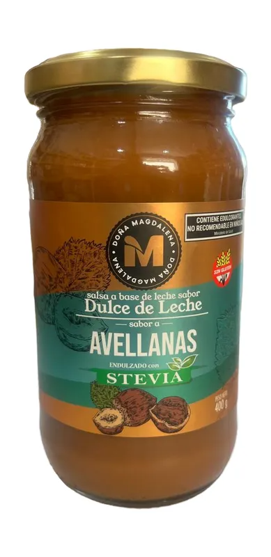 Producto - Dulce de Leche Sabor Avellana Con Stevia 400 Grs Doña Magdalena Sin Tacc