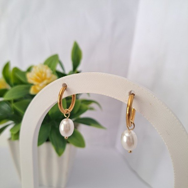 Producto - Aros Cubano Perla - Código: 000026 - 0