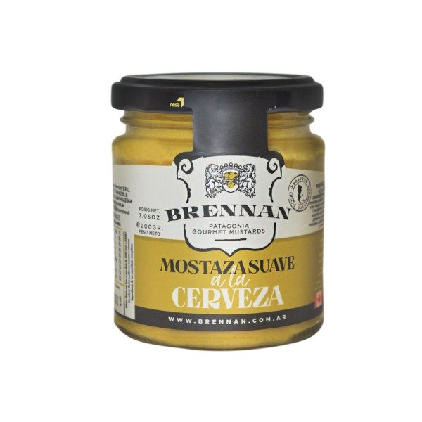 Producto - Mostaza Dijon Suave a la Cerveza - Brennan x200gr