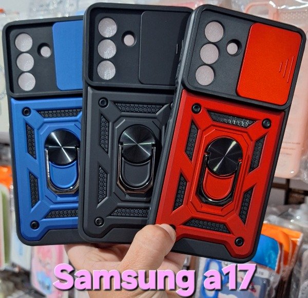 Producto - Fundas armor con cubre cámara. Samsung a17