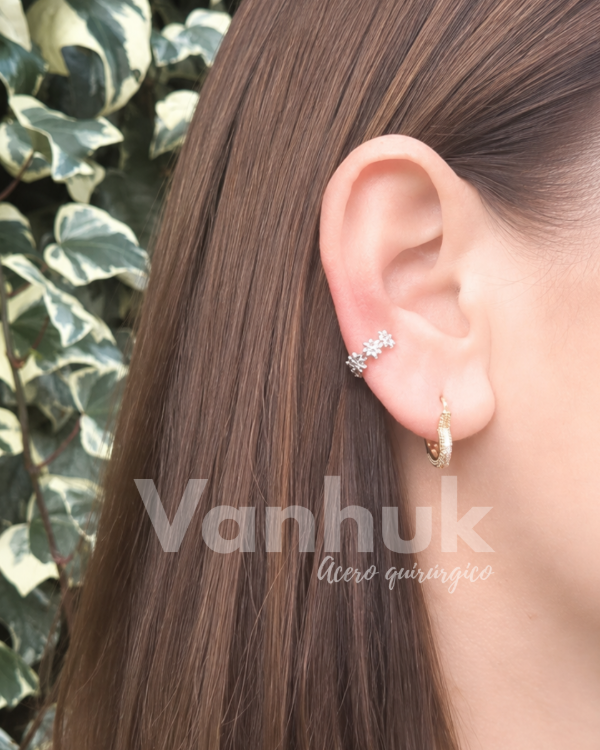 Producto - Cuff mini margaritas sin pasante P - 0