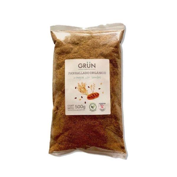 Producto - Pan Rallado Integral Con Semillas Orgánico Grun 500Gr