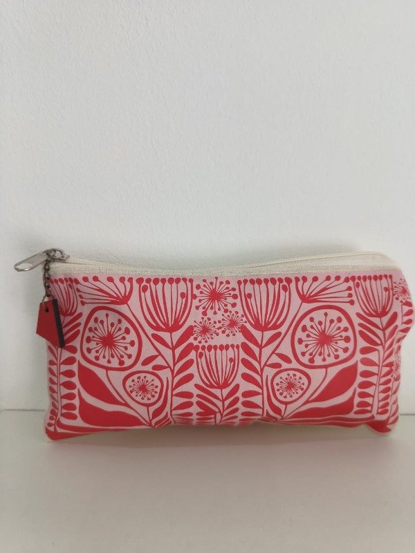 Producto - Cartuchera Flor Diente de León / Rojo Fuego - 1