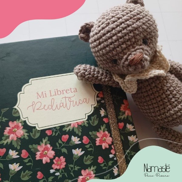 Producto - Libreta Flores vintage y osito