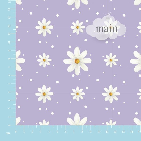 Producto - Gabardina Margaritas en Lila
