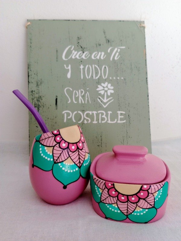 Producto - Set de mate con yerbera