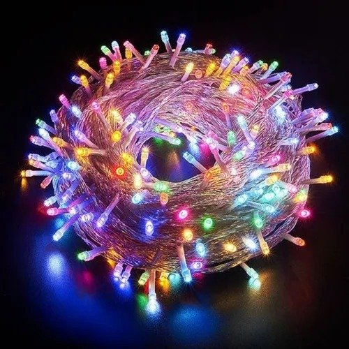 Producto - LUCES NAVIDEÑAS LED A PILA X 50 MULTICOLOR "NAVIDAD"