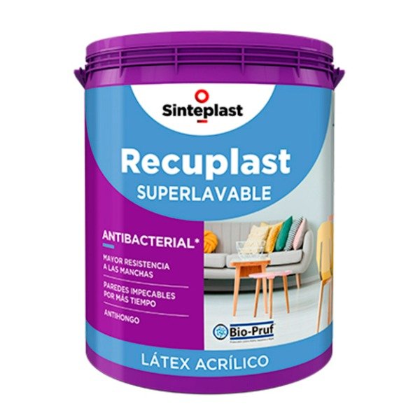 Producto - Recuplast Latex Interior Superlavable Satinado 20 Lt