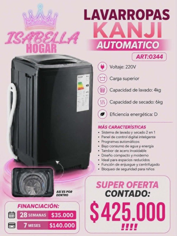 Producto - LAVARROPA AUTOMATICO KANJIHOME