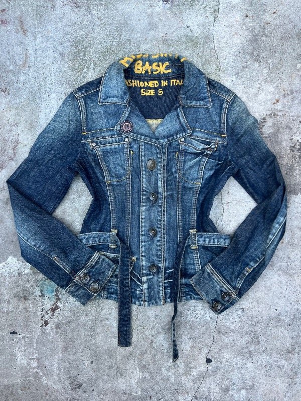 Producto - Campera Jean Y2K C/ Cinturon - S/M