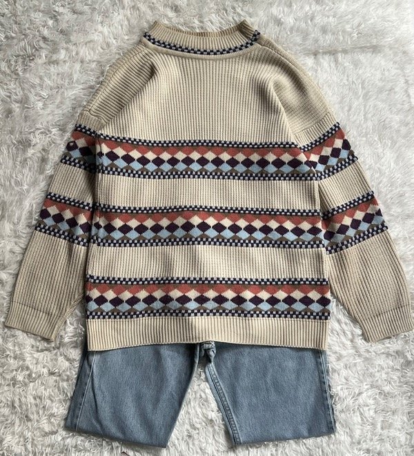 Suéter vintage talle m-l oversize
