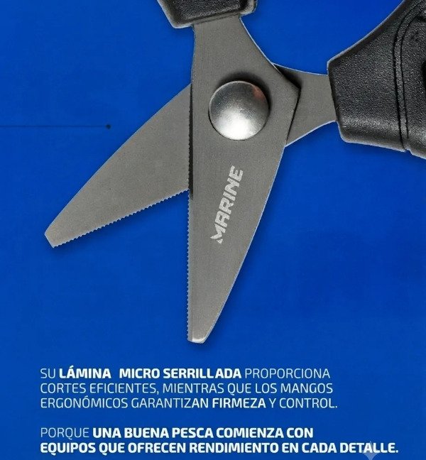 Producto - Tijera Marine Mini Scissors Cuchillas Micro Dentadas Corta Nylon Multifilamento - 4