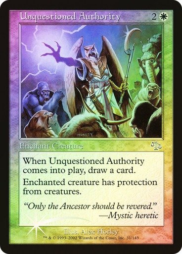 Producto - Unquestioned Authority Foil  Judgment