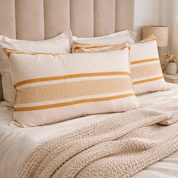 Producto - FUNDA RAYAS MAÍZ - 50X70