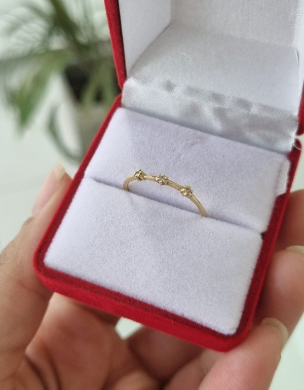 Producto - Anillo oro 18k Florcitas - 2