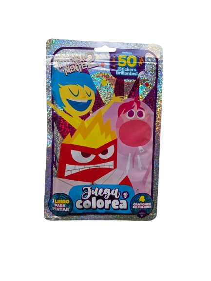 Producto - LIBRO PARA PINTAR CRAYONES  Y STICKERS INTENSAMENTE