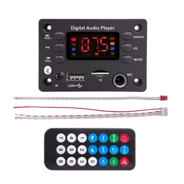 Producto - Módulo Mp3 Usb/fm/mic Bluetooth Pantalla Control Remoto 12v