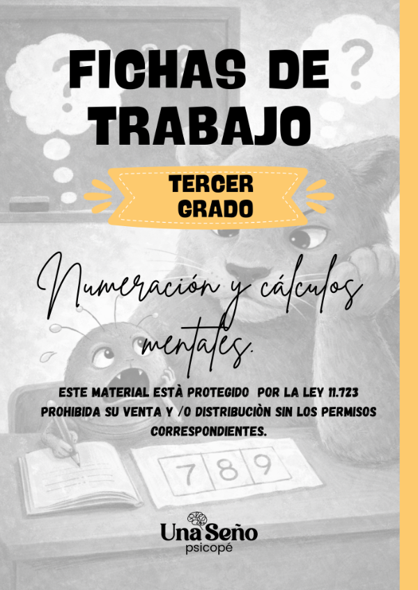 Producto - NUMERACION Y CALCULOS MENTALES TERCER GRADO