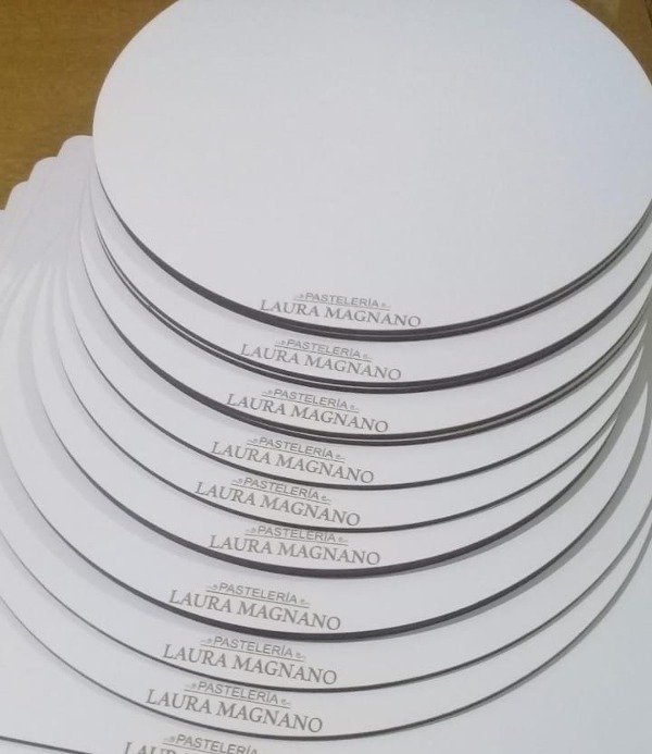 Producto - BASES REDONDAS BLANCAS CON TU LOGO