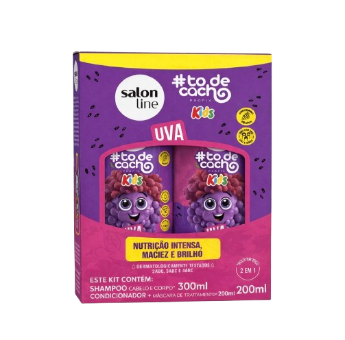Producto - KIT SHAMPOO  y  ACONDICIONADOR UVA KIDS SALON LINE